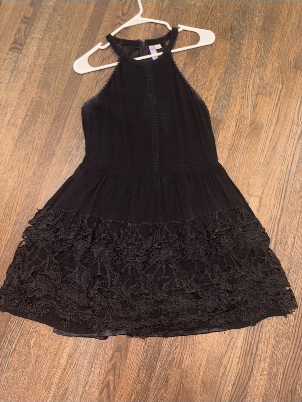 Black Highneck Mini Dress